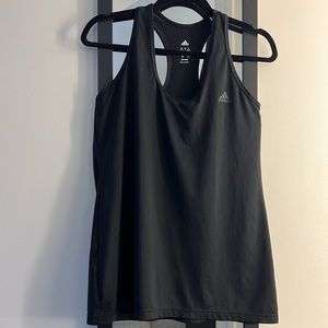 Women’s Black Adidas Workout Racerback Tank size large